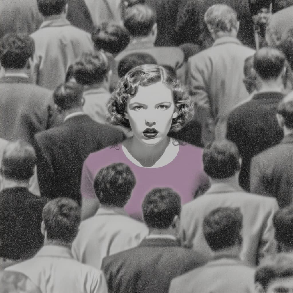 Crowd portrait study